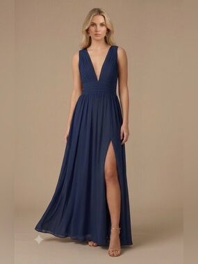 Lulus Navy Blue Heavenly Hues Maxi Dress in S